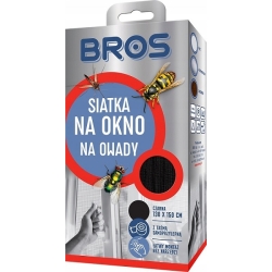 BROS siatka na okno 130x150cm czarna