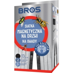 BROS siatka magnetyczna na drzwi na owady 100x220cm czarna