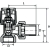 Zawór grzejnikowy zasilający kątowy 1/2