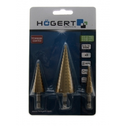 Wiertła stopniowe 4-32mm zestaw 3 szt.HT6D325 Hogert