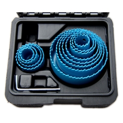 Zestaw otwornic ze stali węglowej 14 cz. 19-75mm HT6D464 Hogert