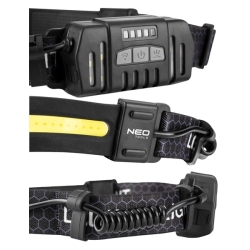 Latarka czołowa czołówka LED BELT 2.0 do 100m na usb 99-117 NEO