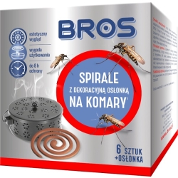 BROS spirale na komary 6szt. z osłonką dekoracyjną