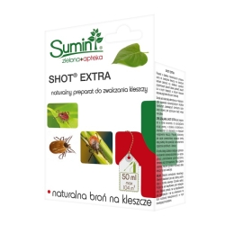 SHOT EXTRA naturalny preparat do zwalczania kleszczy 50ml SUMIN