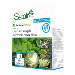 AMISTAR 250 SC na choroby grzybowe ZWALCZA MĄCZNIAKI CZERŃ PLEŚŃ 5ml Sumin