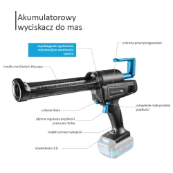 Akumulatorowy wyciskacz do mas 18V HT2E236-0CG Hogert