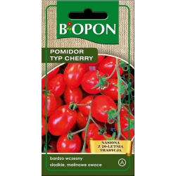 Pomidor koktajlowy MALINOWY KAPTUREK typ cherry 0,1g nasiona Biopon