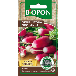 Rzodkiewka Opolanka podłużna wczesna 8g nasiona Biopon