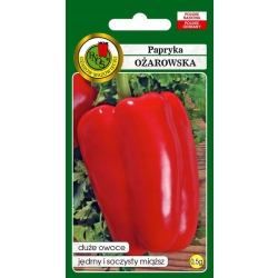 Papryka OŻAROWSKA odmiana średnio wczesna - 0,5g nasiona PNOS