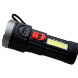 Latarka uniwersalna obudowa z ABS diody LED XPE COB 250 lm TEGER T-LED-0083
