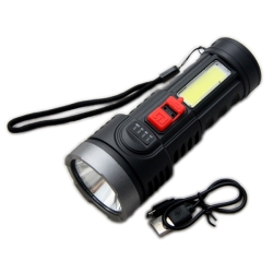Latarka uniwersalna obudowa z ABS diody LED XPE COB 250 lm TEGER T-LED-0083